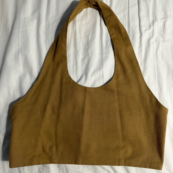 Linen Halter Top - Picture 2 of 5